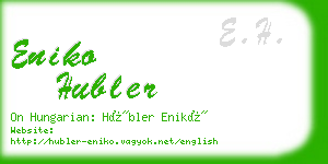 eniko hubler business card